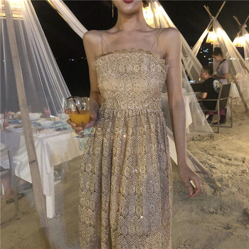 Елегантна дамска рокля ретро стил 