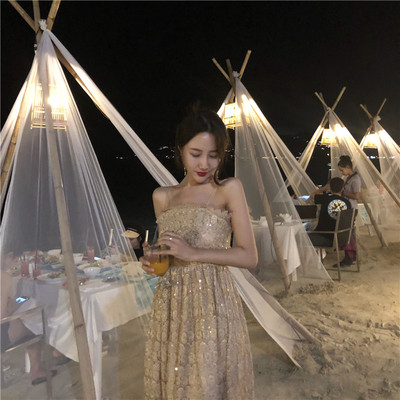 Елегантна дамска рокля ретро стил 