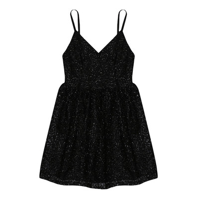 Нежна дамска рокля с дантела в два цвята 