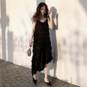 Rochie elegantă de damă, cu decolteu în V