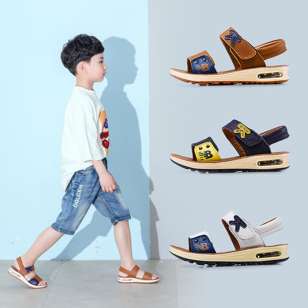 Sandale pentru copii pentru băieți cu platformă plată joasă