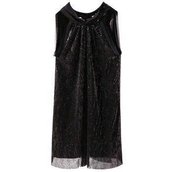 Rochie de vara moderna cu panglica pe spate