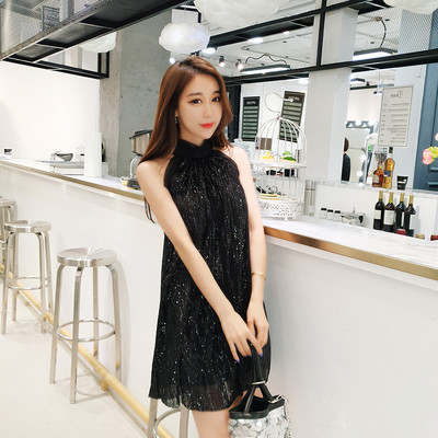 Rochie de vara moderna cu panglica pe spate