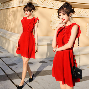 Rochie de dama decupata in doua culori