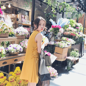 Rochie largi de dama fara maneci in doua culori