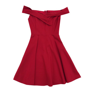 Σύντομο γυναικείο φόρεμα με πτώση ώμων σε διάφορα χρώματα