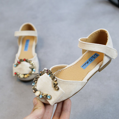 Sandale copii pentru fete cu pietre decorative in patru culori