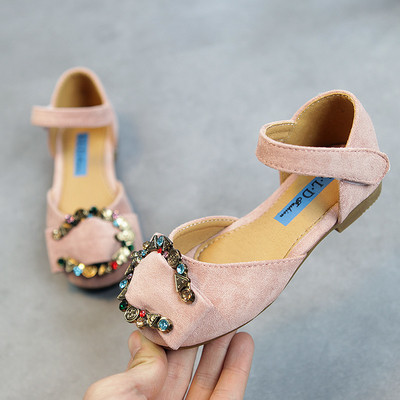 Sandale copii pentru fete cu pietre decorative in patru culori