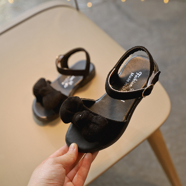 Sandale copii pentru fete cu decor padlenka in patru culori