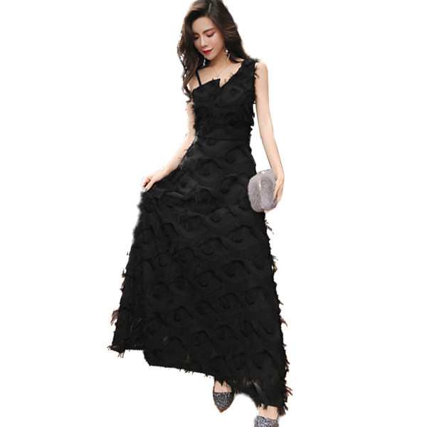 Rochie lunga eleganta in doua culori