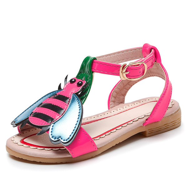 Παιδικά μοντέρνα σανδάλια για κορίτσια με 3D διακοσμήσεις