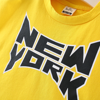 Maieu modern pentru fete pentru copii de culoare deschisă cu inscripție