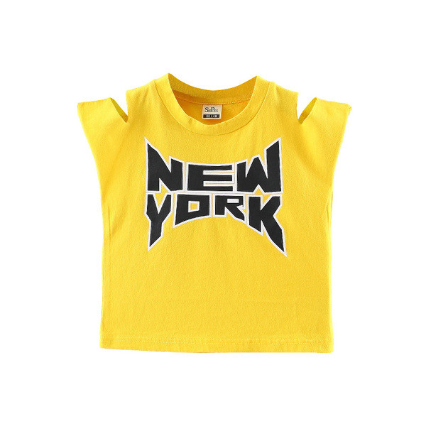 Maieu modern pentru fete pentru copii de culoare deschisă cu inscripție