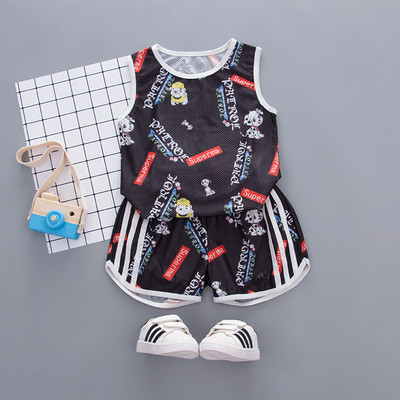 Set sport și zilnic pentru copii pentru băieți în două culori cu imprimeu