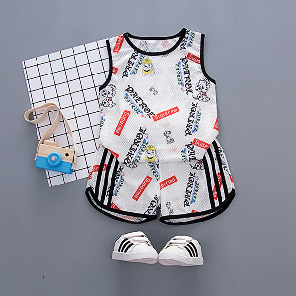 Set sport și zilnic pentru copii pentru băieți în două culori cu imprimeu