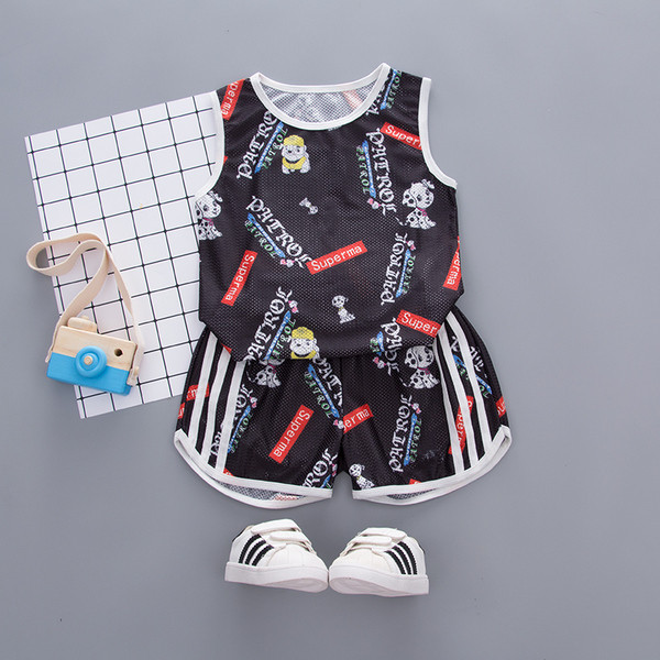 Set sport și zilnic pentru copii pentru băieți în două culori cu imprimeu