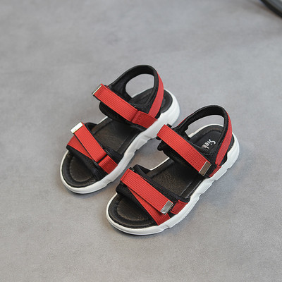 Детски сандали за момчета с равна подметка в три цвята