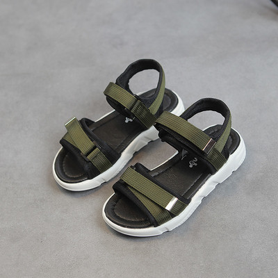 Детски сандали за момчета с равна подметка в три цвята