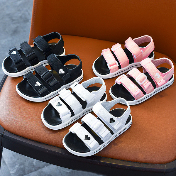 Sandale pentru copii potrivite pentru baieti si fete in negru, roz si alb