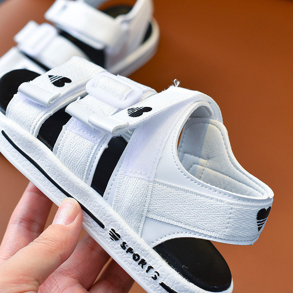 Sandale pentru copii potrivite pentru baieti si fete in negru, roz si alb