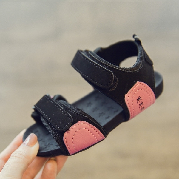 Sandale casual pentru copii potrivite pentru baieti si fete cu talpa plata in trei culori