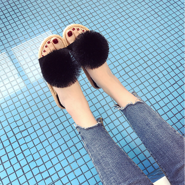 Papuci casual de dama cu decor cu talpa plata in mai multe culori