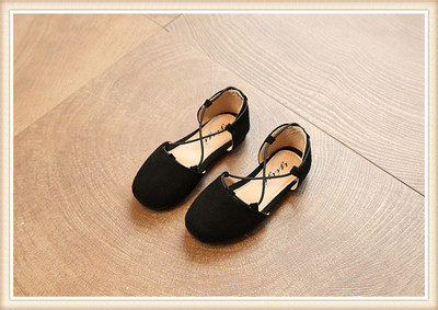 Sandale de piele intoarsa pentru copii pentru fete in negru, cafea, verde si roz