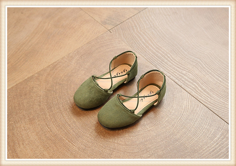 Sandale de piele intoarsa pentru copii pentru fete in negru, cafea, verde si roz