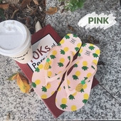 Papuci casual de dama in roz cu aplicatie