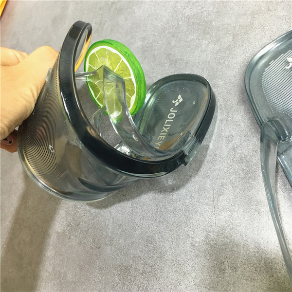 Papuci dama cu decor 3D in doua culori