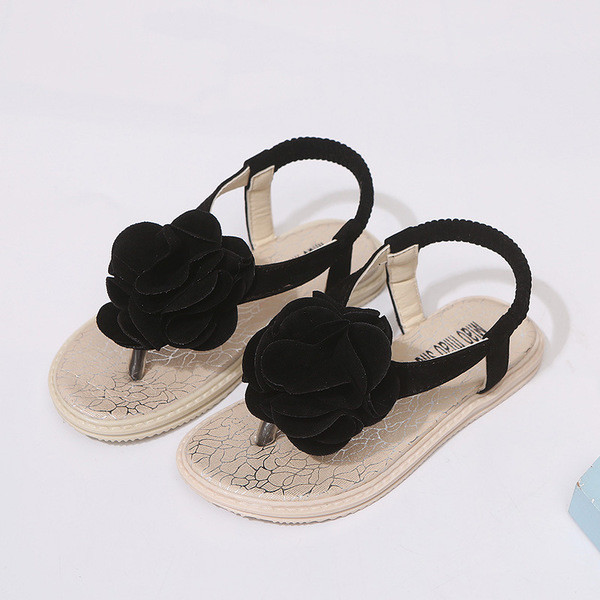 Sandale de vara pentru copii pentru fete in negru, rosu si bej