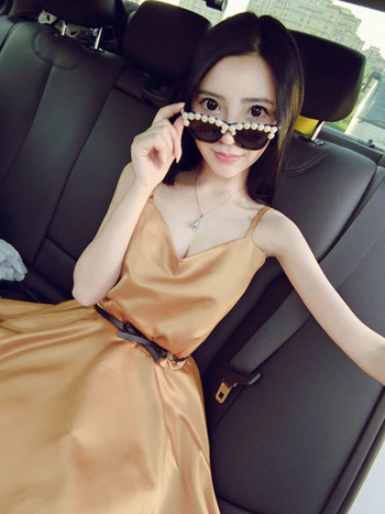 Rochie de dama din satin in mai multe culori