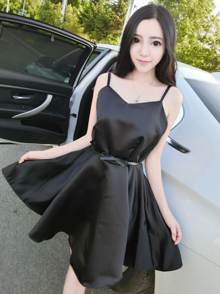 Rochie de dama din satin in mai multe culori