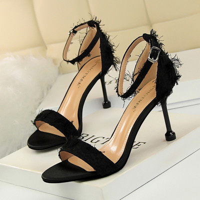 NOU sandale de dama stilate cu toc de 8,5 cm, in trei culori