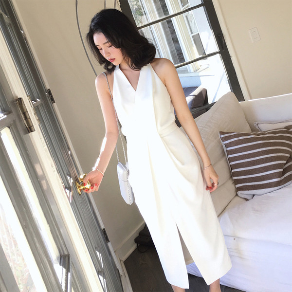 Μοντέρνο γυναικείο  φόρεμα  σε δύο χρώματα