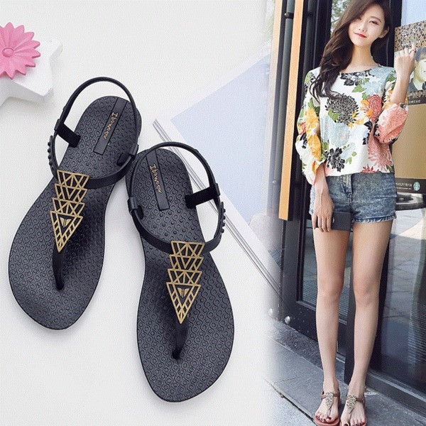 Sandale confortabile de damă din silicon în două culori