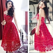 Rochie moderna din dantela in mai multe culori