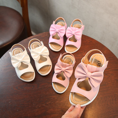 Детски сладки сандали за момичета в три цвята