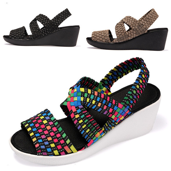 Sandale de dama comode cu platforma de 6 cm - in trei culori