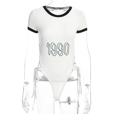 Модерно дамско боди с къс ръкав в три цвята