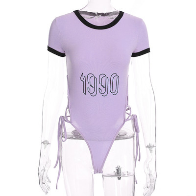 Модерно дамско боди с къс ръкав в три цвята