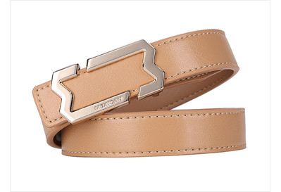 Дамски изчистен колан от еко кожа в два цвята