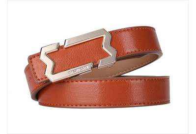 Дамски изчистен колан от еко кожа в два цвята