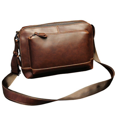 Μικρή ανδρική δερμάτινη τσάντα