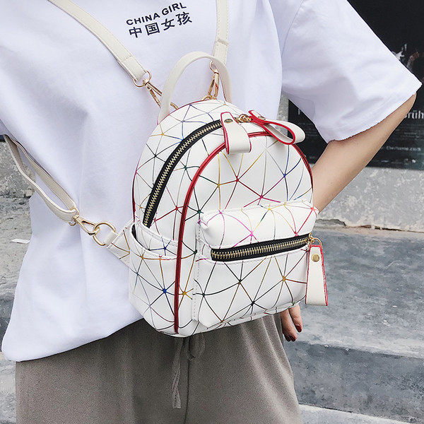 Rucsac mic de dama cu bretele subtiri in trei culori