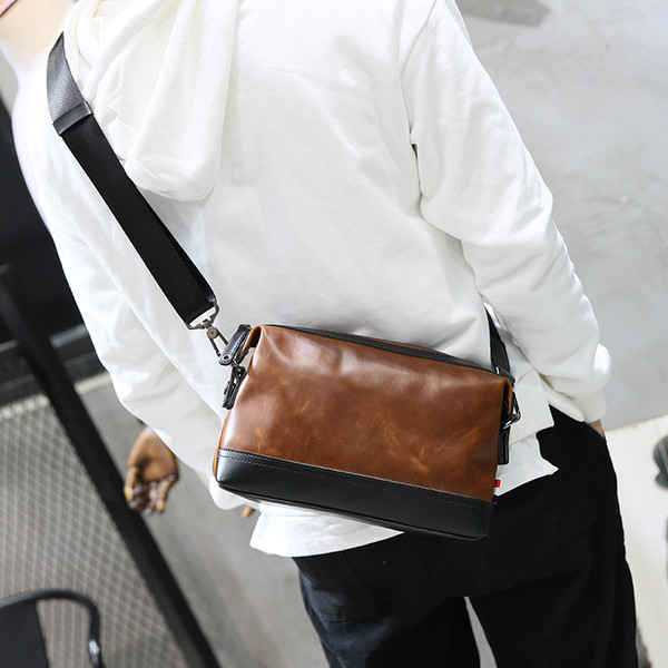 Geanta de umar barbateasca casual din piele ecologica