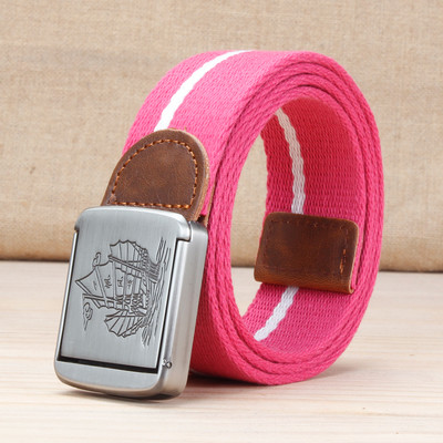 Curea de dama cu imprimeu catarama