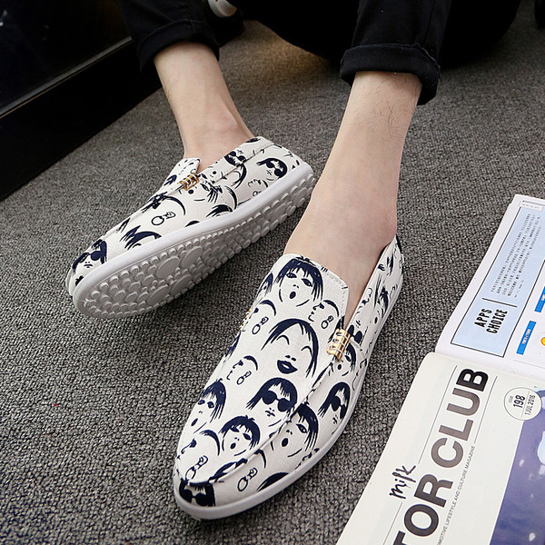 Mocasini moderni barbatesti cu aplicare in doua culori