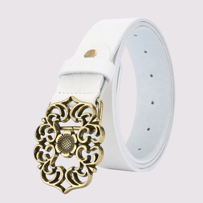 Curea de dama cu imprimeu pe toata lungimea si cu catarama diferita