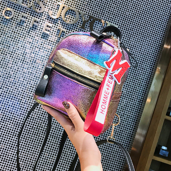 Rucsac mic de dama cu accesoriu in mai multe culori